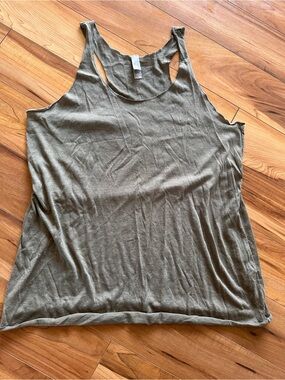 Next Level Apparel Olive Green Racerback Tank Top